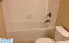 Maid to Shine Colorado Springs house cleaning after on a bath tub