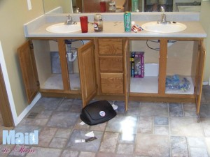 Master Bathroom Before Maid to Shine Deluxe Cleaning