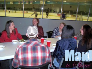 Eating at the Sertich Ice Center