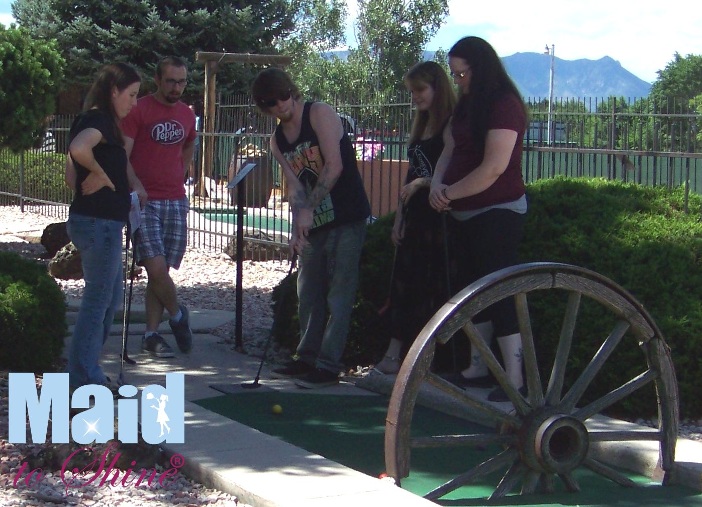 House Cleaning Techs Mini Golfing